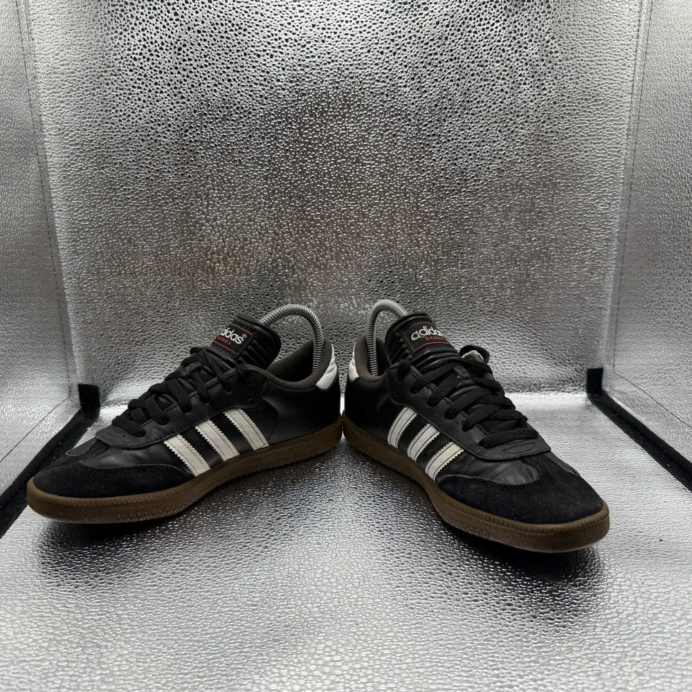 Size 5 Adidas Samba Classic Black Gum Mens Lace-Up Casual Sneaker Shoes 036516